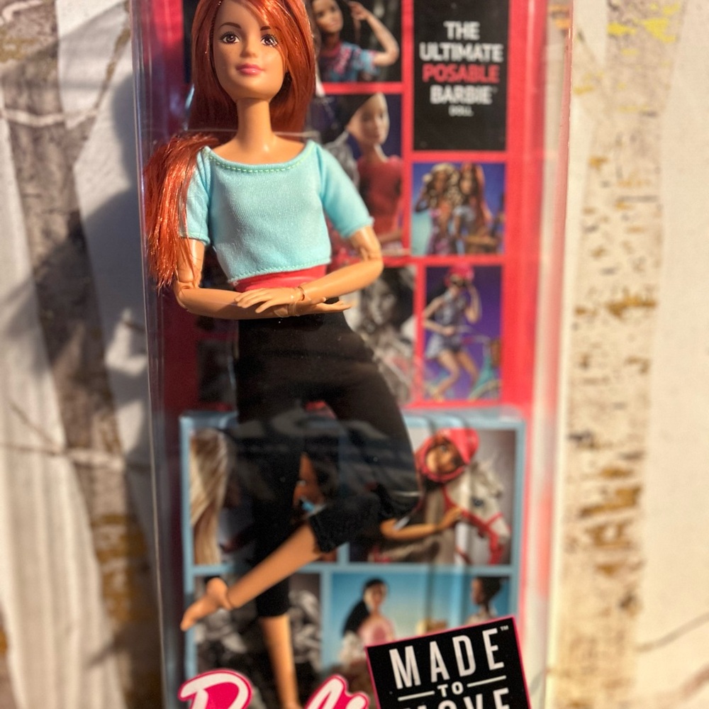 Mattel Barbie Doll with Red Hair and Blue Top